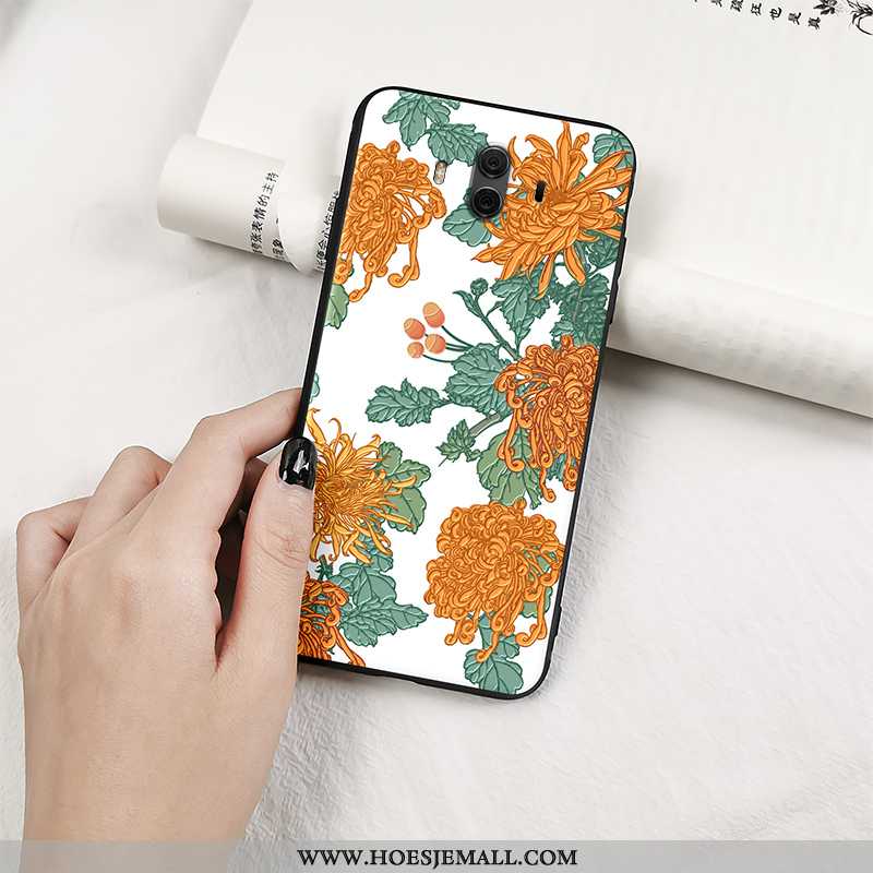 Hoes Huawei Mate 10 Vintage Trend Kunst Scheppend Wind Lovers Zonnebloem Zwarte