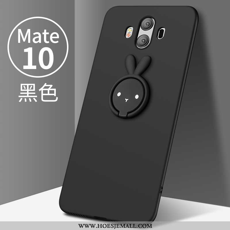 Hoes Huawei Mate 10 Bescherming Schrobben Scheppend Zwart Mobiele Telefoon Dun Super Zwarte