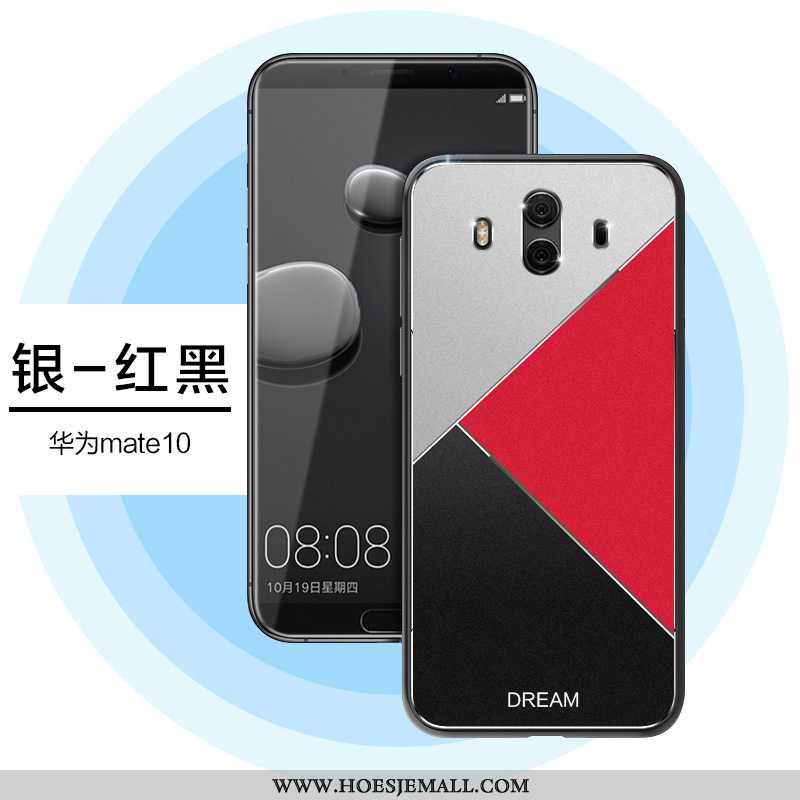 Hoes Huawei Mate 10 Zacht Siliconen Spiegel All Inclusive Bescherming Dun Trend Zilveren