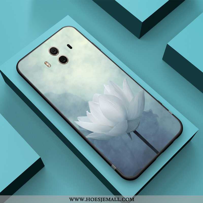 Hoes Huawei Mate 10 Reliëf Trend Anti-fall Hoesje Scheppend Wind Blauwe