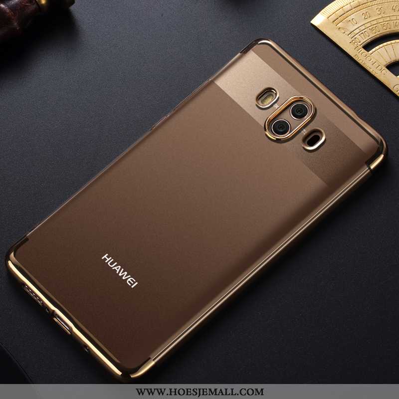 Hoes Huawei Mate 10 Zacht Bescherming Mobiele Telefoon Bruin Hoesje Anti-fall Bruine