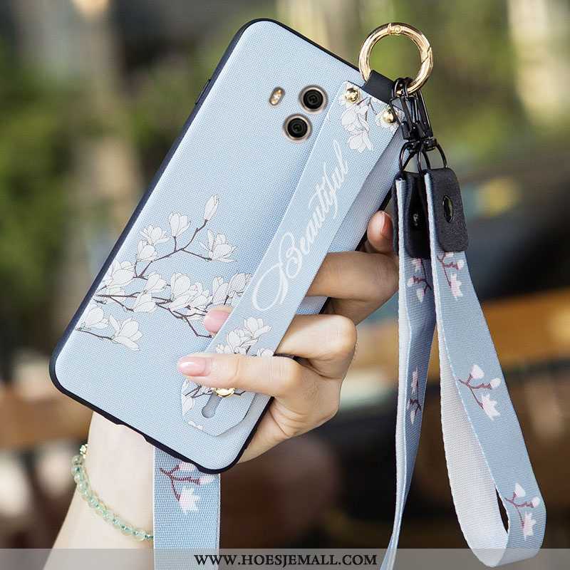 Hoesje Huawei Mate 10 Siliconen Bescherming Mobiele Telefoon Kunst Super Zacht Persoonlijk Blauwe