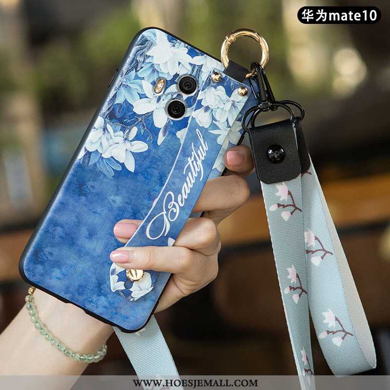 Hoesje Huawei Mate 10 Siliconen Bescherming Mobiele Telefoon Kunst Super Zacht Persoonlijk Blauwe