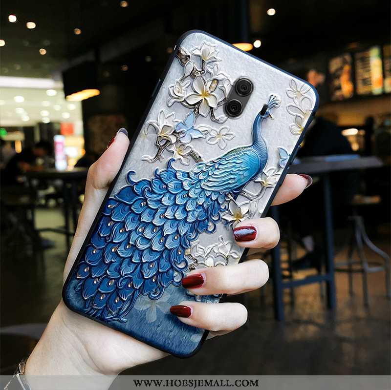 Hoesje Huawei Mate 10 Zacht Siliconen Vintage Purper Etnische All Inclusive Chinese Stijl