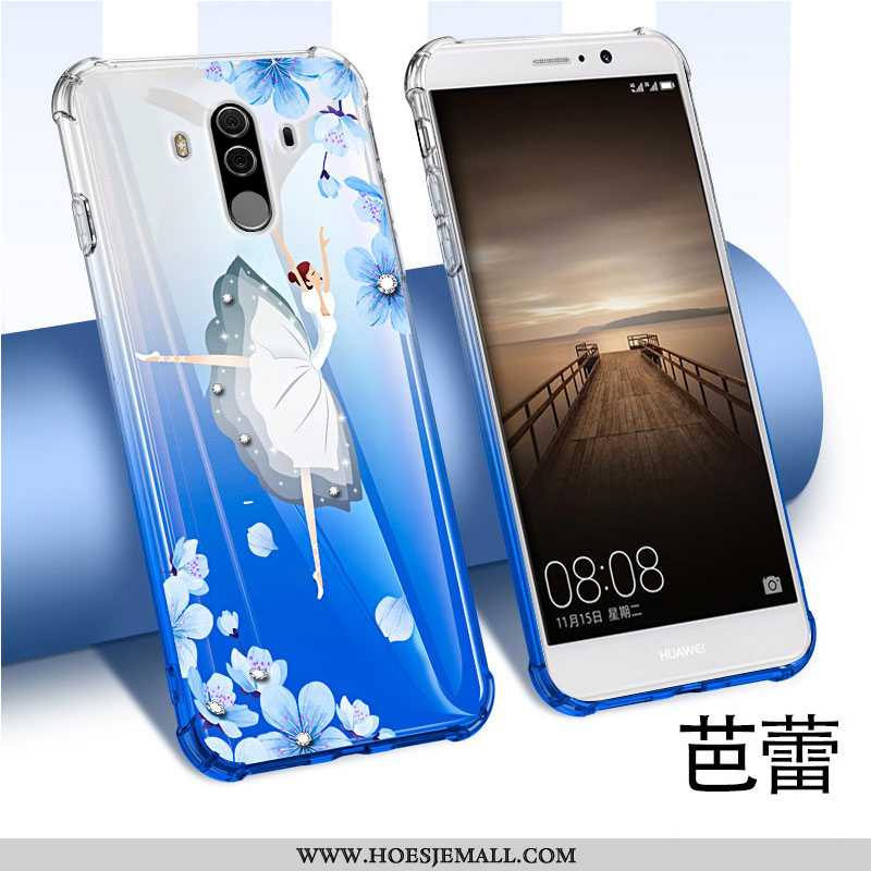 Hoesje Huawei Mate 10 Pro Super Dun Blauw Mobiele Telefoon Doorzichtig Gasbag Bescherming Blauwe