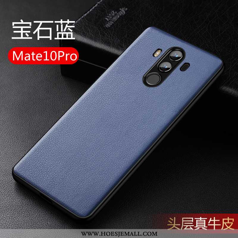 Hoesje Huawei Mate 10 Pro Trend Super Bescherming Hoes Persoonlijk Bedrijf Blauwe