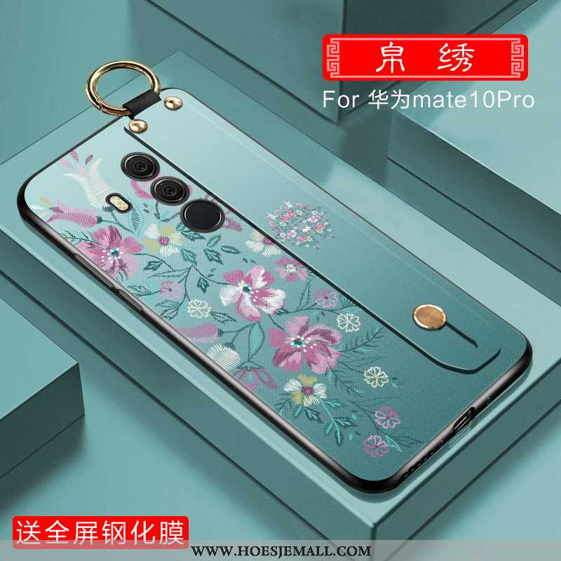 Hoesje Huawei Mate 10 Pro Siliconen Mode Persoonlijk Hoes Wind Blauw Chinese Stijl Blauwe