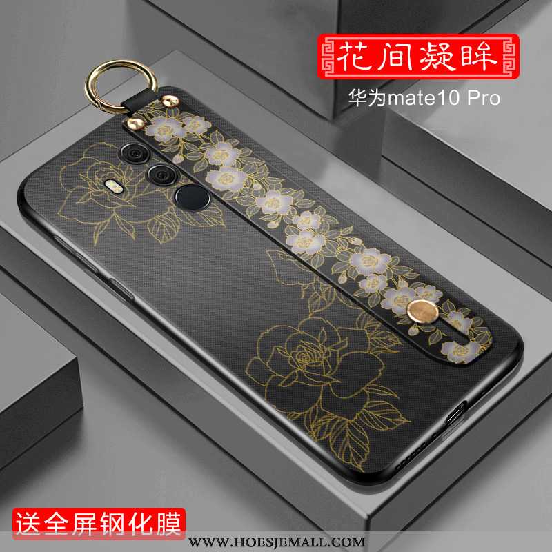 Hoesje Huawei Mate 10 Pro Siliconen Mode Persoonlijk Hoes Wind Blauw Chinese Stijl Blauwe