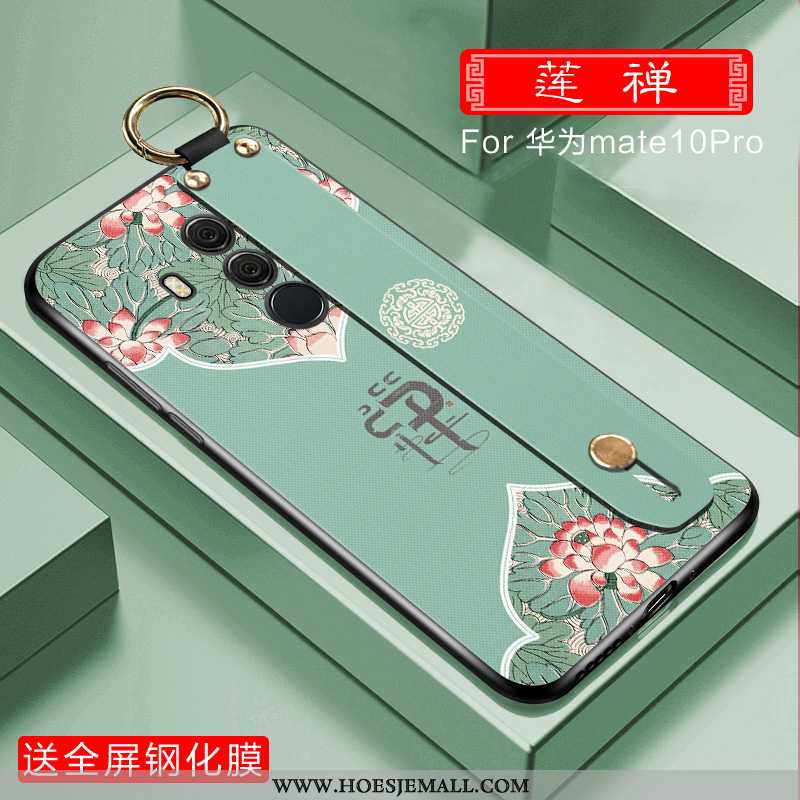 Hoesje Huawei Mate 10 Pro Siliconen Mode Persoonlijk Hoes Wind Blauw Chinese Stijl Blauwe