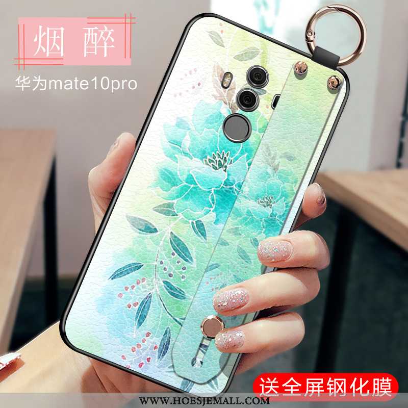 Hoesje Huawei Mate 10 Pro Siliconen Mode Persoonlijk Hoes Wind Blauw Chinese Stijl Blauwe