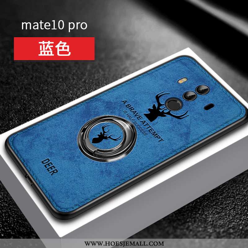 Hoesje Huawei Mate 10 Pro Siliconen Persoonlijk Trend Dun Zacht Ring Blauw Blauwe
