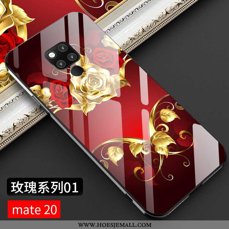 Hoesje Huawei Mate 20 Mode Persoonlijk High End Glas Net Red Trend Rood