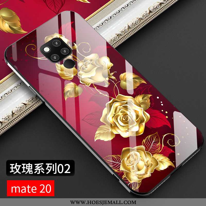 Hoesje Huawei Mate 20 Mode Persoonlijk High End Glas Net Red Trend Rood