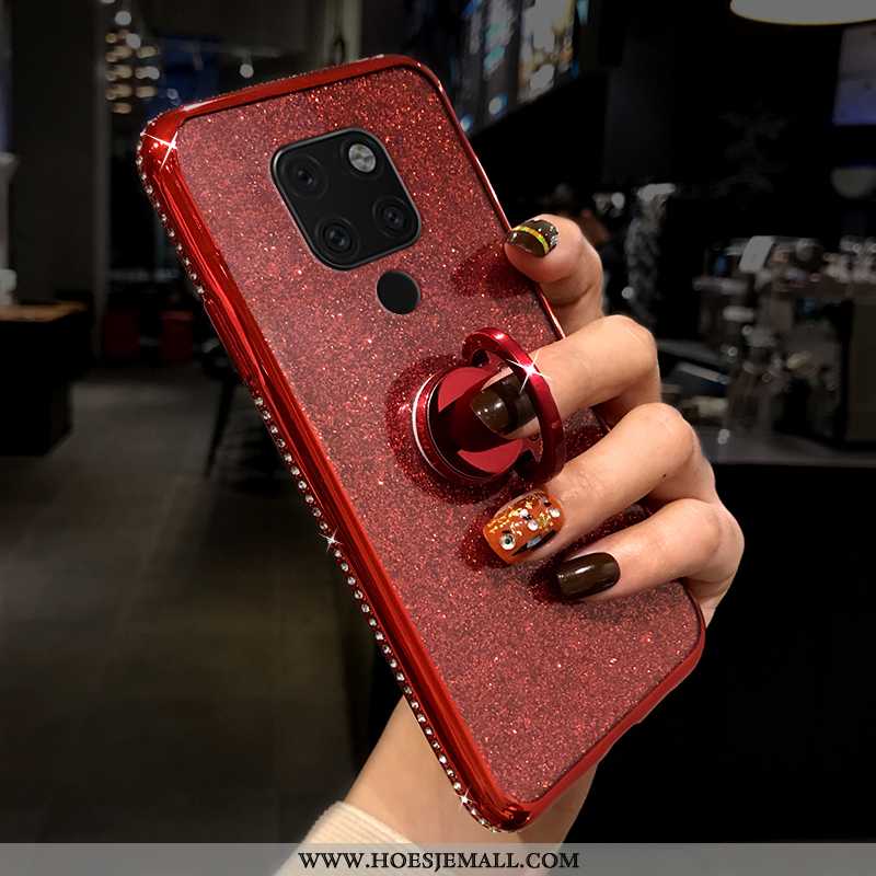 Hoesje Huawei Mate 20 Luxe Siliconen Purper Bescherming Anti-fall High End Net Red