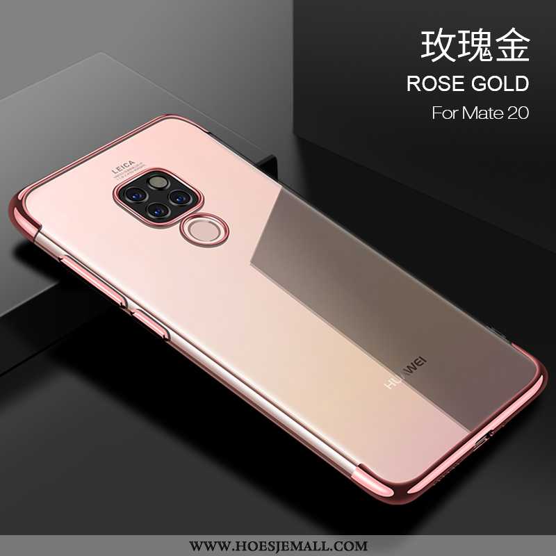 Hoes Huawei Mate 20 Bescherming Doorzichtig Roze All Inclusive Trend Zacht