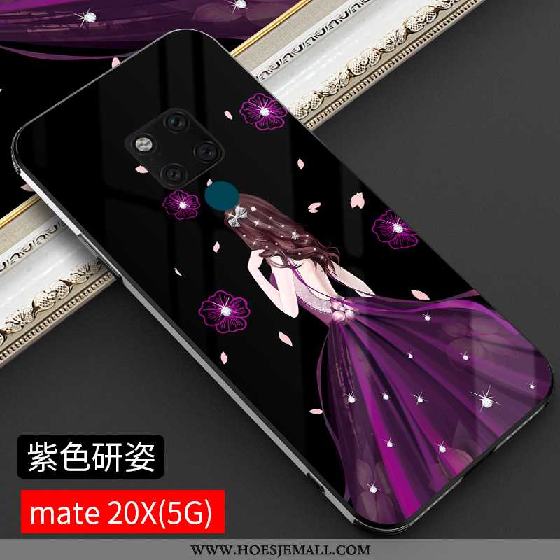 Hoesje Huawei Mate 20 Trend Super Dun Purper Ster Glas