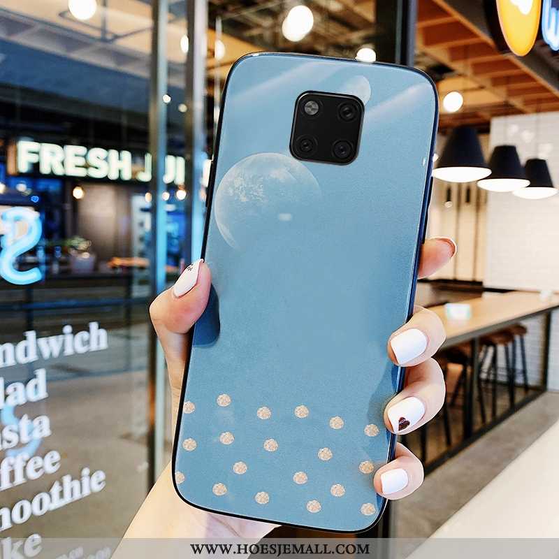 Hoesje Huawei Mate 20 Pro Trend Bescherming Anti-fall Hoes Mobiele Telefoon Ondersteuning Witte