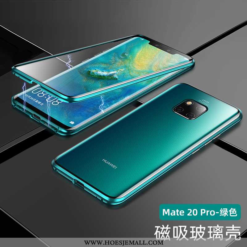 Hoes Huawei Mate 20 Pro Bescherming Trend Anti-fall Groen Metaal Omlijsting