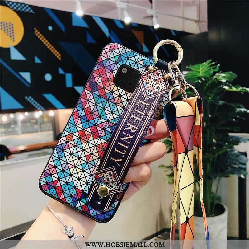 Hoesje Huawei Mate 20 Pro Bescherming Mode Kort Zacht Mobiele Telefoon Hanger Rood