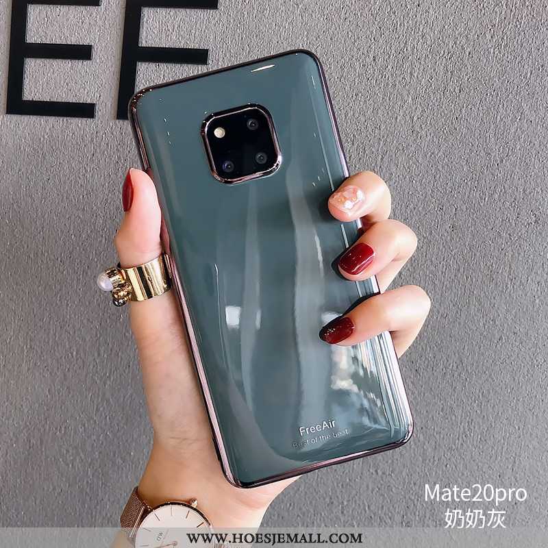 Hoes Huawei Mate 20 Pro Zacht Siliconen Koe All Inclusive Super High End Mobiele Telefoon Groen