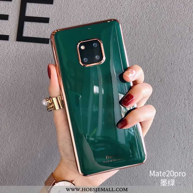 Hoes Huawei Mate 20 Pro Zacht Siliconen Koe All Inclusive Super High End Mobiele Telefoon Groen