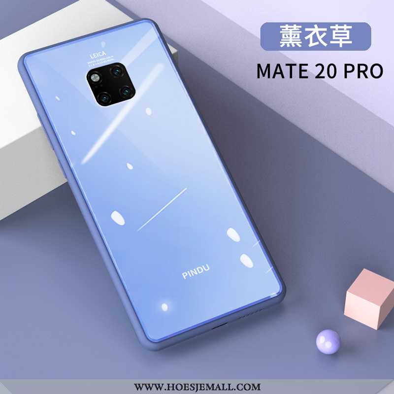 Hoesje Huawei Mate 20 Pro Bescherming Glas All Inclusive High End Scheppend Anti-fall Siliconen Blau