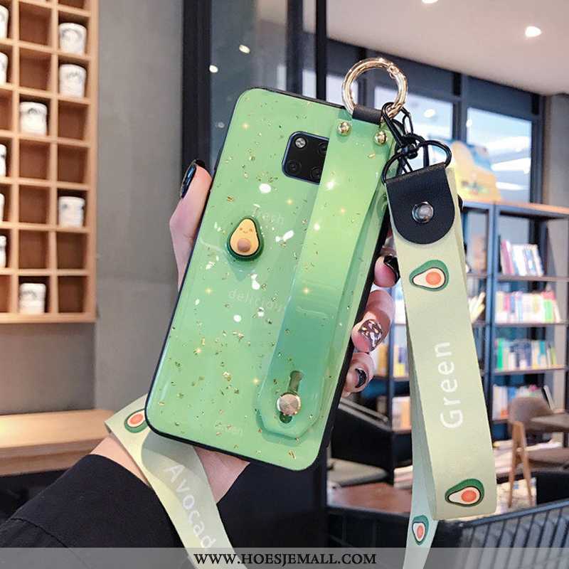 Hoesje Huawei Mate 20 Pro Hanger Scheppend All Inclusive Eenvoudige Anti-fall Koe Net Red Groen