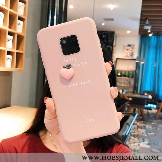 Hoes Huawei Mate 20 Pro Zacht Siliconen Net Red Roze Hoesje Bescherming All Inclusive