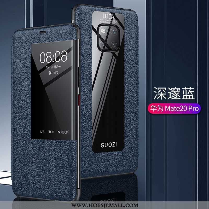 Hoes Huawei Mate 20 Pro Persoonlijk Scheppend Mobiele Telefoon Bescherming Dun Leren Hoesje Trend Bl