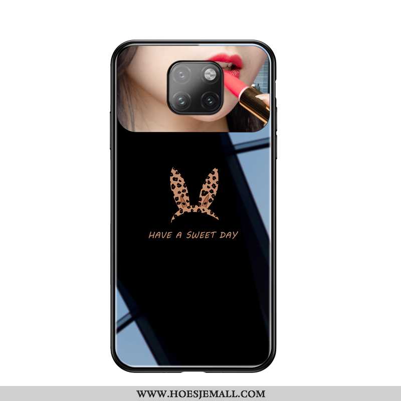 Hoes Huawei Mate 20 Pro Mooie Patroon Super Glas Hard Dun Spiegel Zwarte