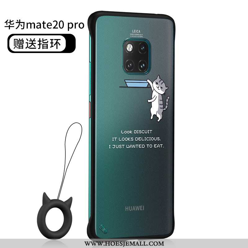 Hoes Huawei Mate 20 Pro Persoonlijk Spotprent Dun Schrobben Super Net Red Doorzichtig Zwarte