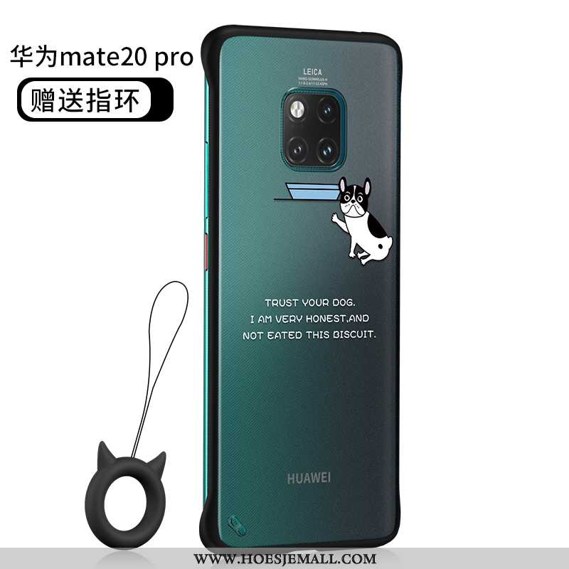 Hoes Huawei Mate 20 Pro Persoonlijk Spotprent Dun Schrobben Super Net Red Doorzichtig Zwarte