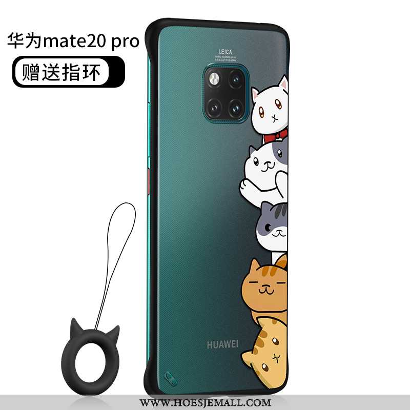 Hoes Huawei Mate 20 Pro Persoonlijk Spotprent Dun Schrobben Super Net Red Doorzichtig Zwarte