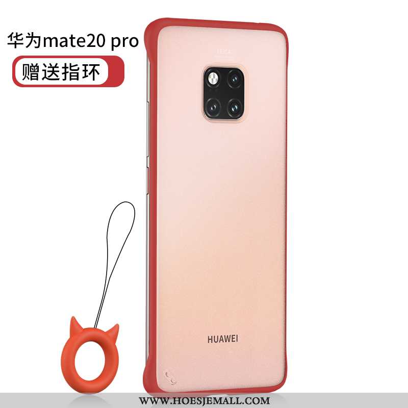 Hoes Huawei Mate 20 Pro Persoonlijk Spotprent Dun Schrobben Super Net Red Doorzichtig Zwarte