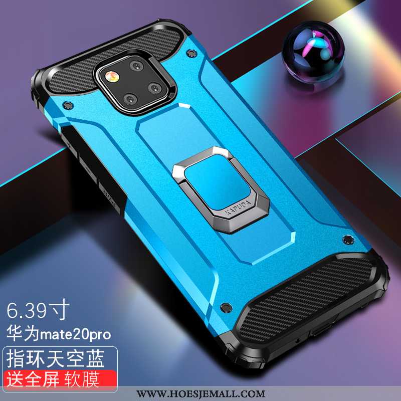 Hoes Huawei Mate 20 Pro Siliconen Bescherming Dun Anti-fall Zacht Mobiele Telefoon Schrobben Blauwe