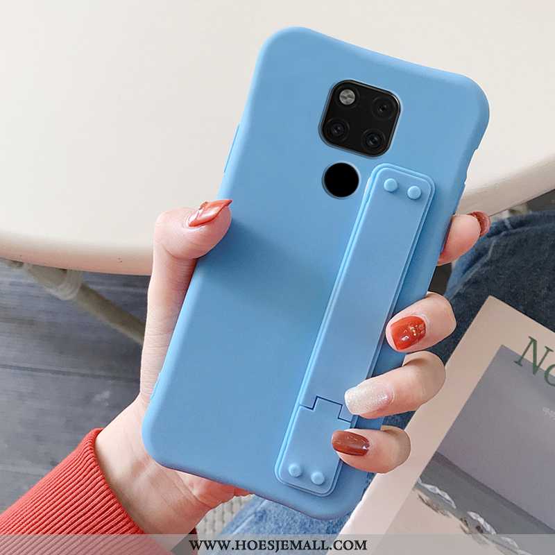 Hoes Huawei Mate 20 X Super Dun All Inclusive Mobiele Telefoon Effen Kleur Blauw Trend Blauwe