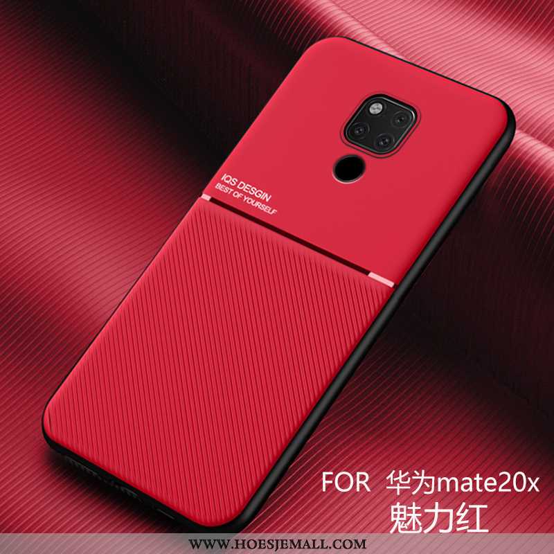 Hoes Huawei Mate 20 X Patroon Trend All Inclusive Persoonlijk Hoesje Siliconen Rood