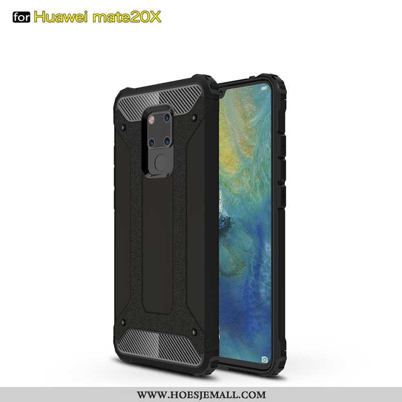 Hoesje Huawei Mate 20 X Siliconen Bescherming All Inclusive Persoonlijk Zacht Mobiele Telefoon Zilve