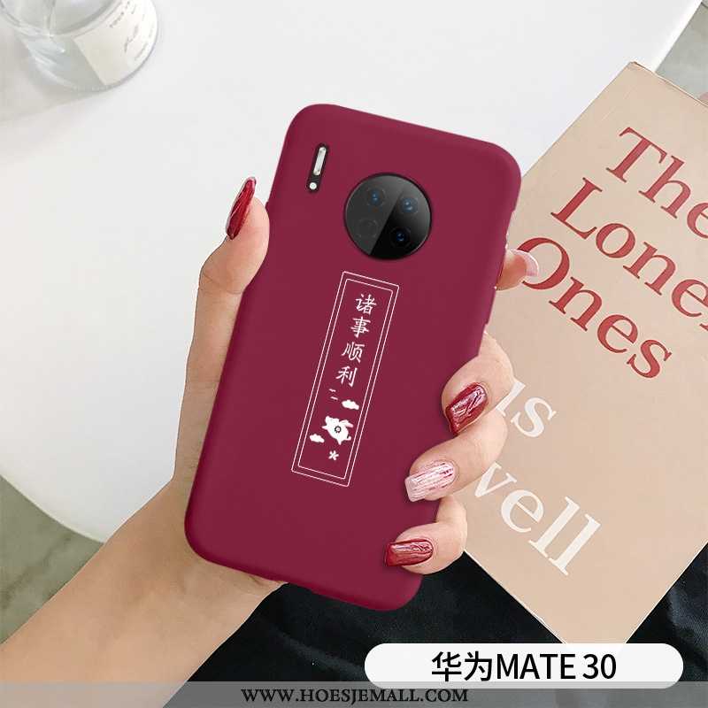 Hoesje Huawei Mate 30 Super Dun Hart Mode Net Red Scheppend Rood