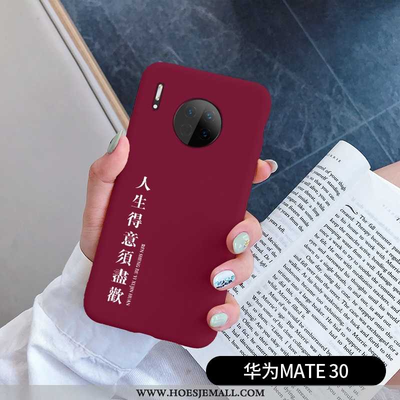 Hoes Huawei Mate 30 Scheppend Super Siliconen Mobiele Telefoon Net Red Blauw Hoesje Blauwe