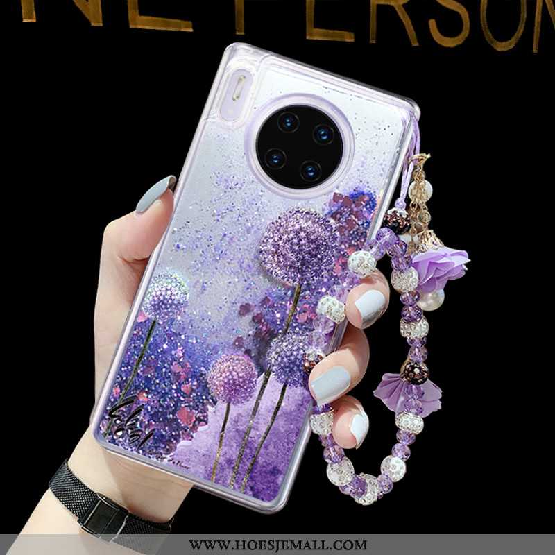 Hoesje Huawei Mate 30 Trend Mobiele Telefoon Drijfzand Purper All Inclusive Vloeistof