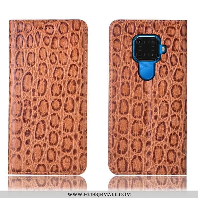 Hoesje Huawei Mate 30 Lite Patroon Bescherming Mobiele Telefoon Wijnrood Anti-fall Hoes Bordeaux