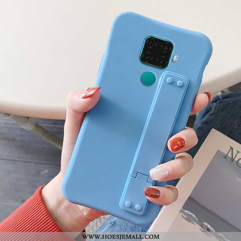Hoes Huawei Mate 30 Lite Persoonlijk Zacht Hoesje Mobiele Telefoon Effen Kleur Blauw Blauwe