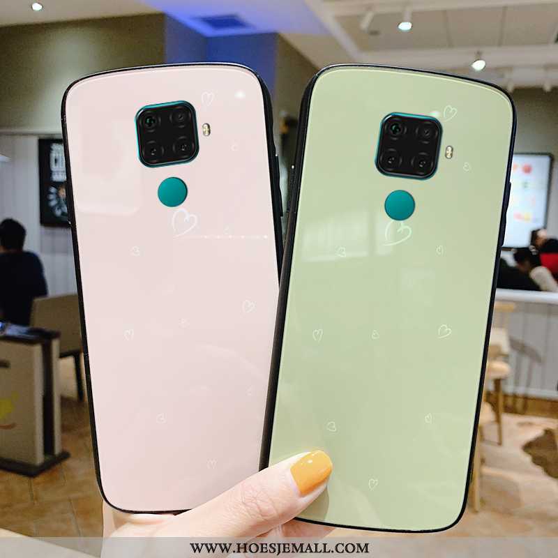 Hoesje Huawei Mate 30 Lite Persoonlijk Scheppend Roze Glas Spiegel Mobiele Telefoon