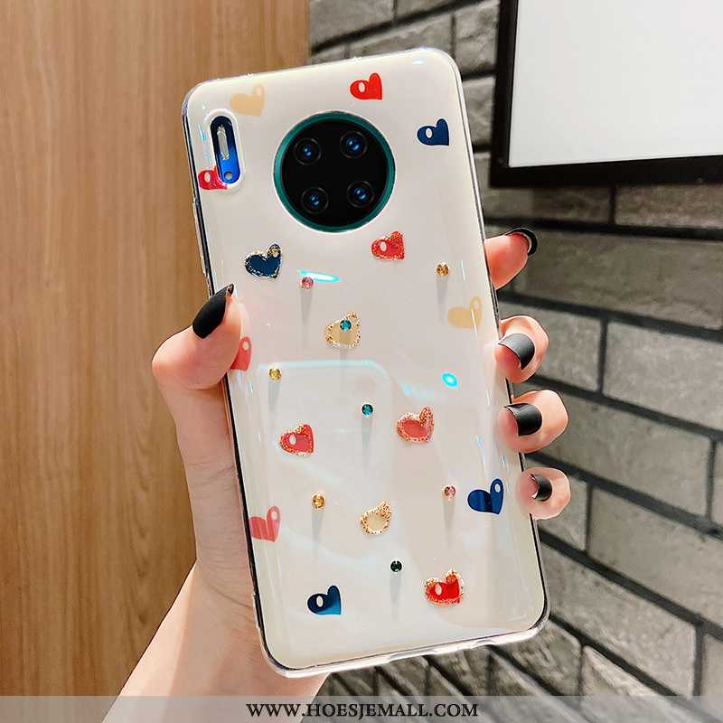 Hoesje Huawei Mate 30 Pro Bescherming Trend Wind Hoes Wit Siliconen Witte