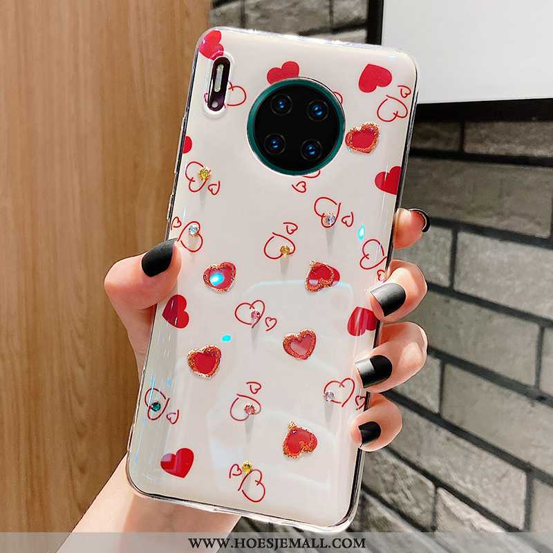 Hoesje Huawei Mate 30 Pro Bescherming Trend Wind Hoes Wit Siliconen Witte