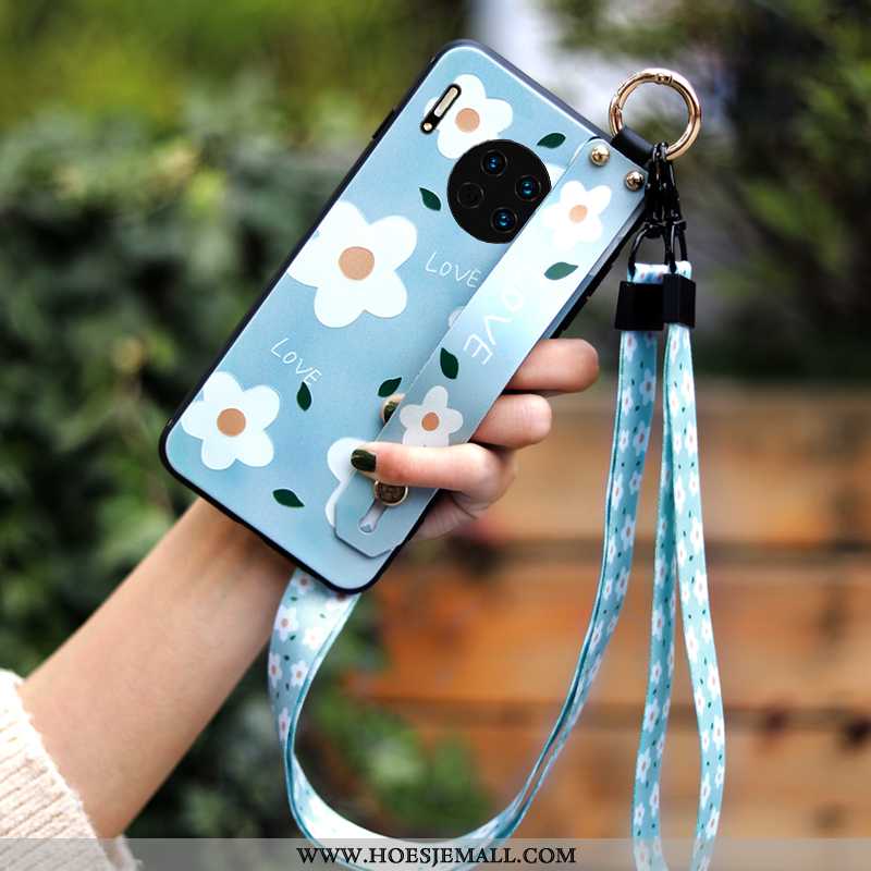 Hoesje Huawei Mate 30 Pro Hanger Persoonlijk Anti-fall Vers Hoes High End Eenvoudige Blauwe