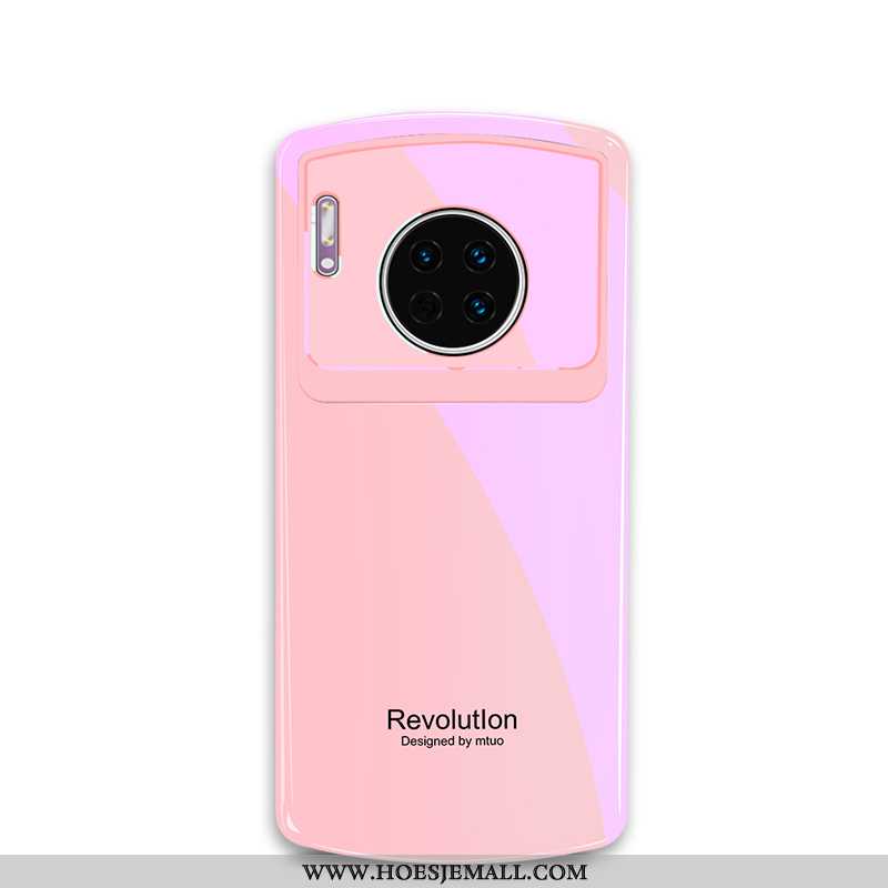 Hoesje Huawei Mate 30 Pro Zacht Siliconen Scheppend Anti-fall Trend Hoes Bescherming Roze