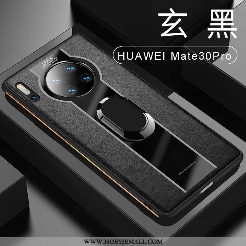 Hoesje Huawei Mate 30 Pro Leren Leer Dun Mobiele Telefoon Auto Nieuw Zwarte