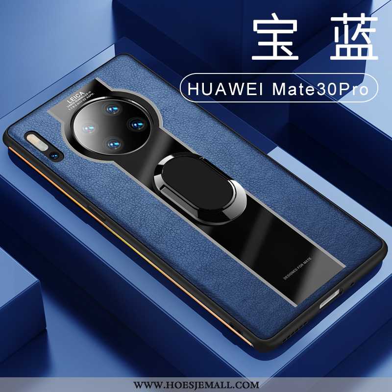 Hoesje Huawei Mate 30 Pro Leren Leer Dun Mobiele Telefoon Auto Nieuw Zwarte